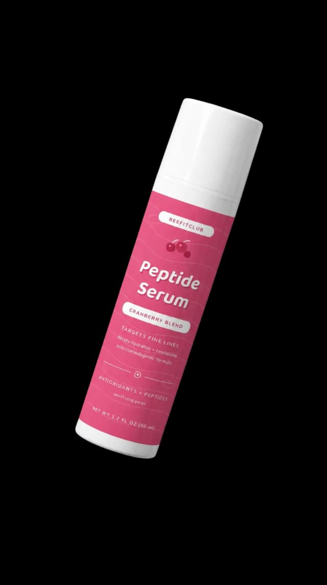 Peptide Serum bottle